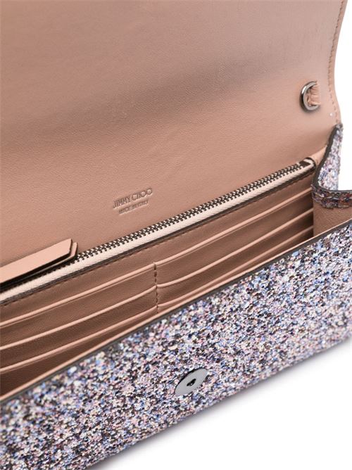 Emmie- pochette donna in tessuto con glitter Jimmy Choo | EMMIECBFSPRINKLEMIX